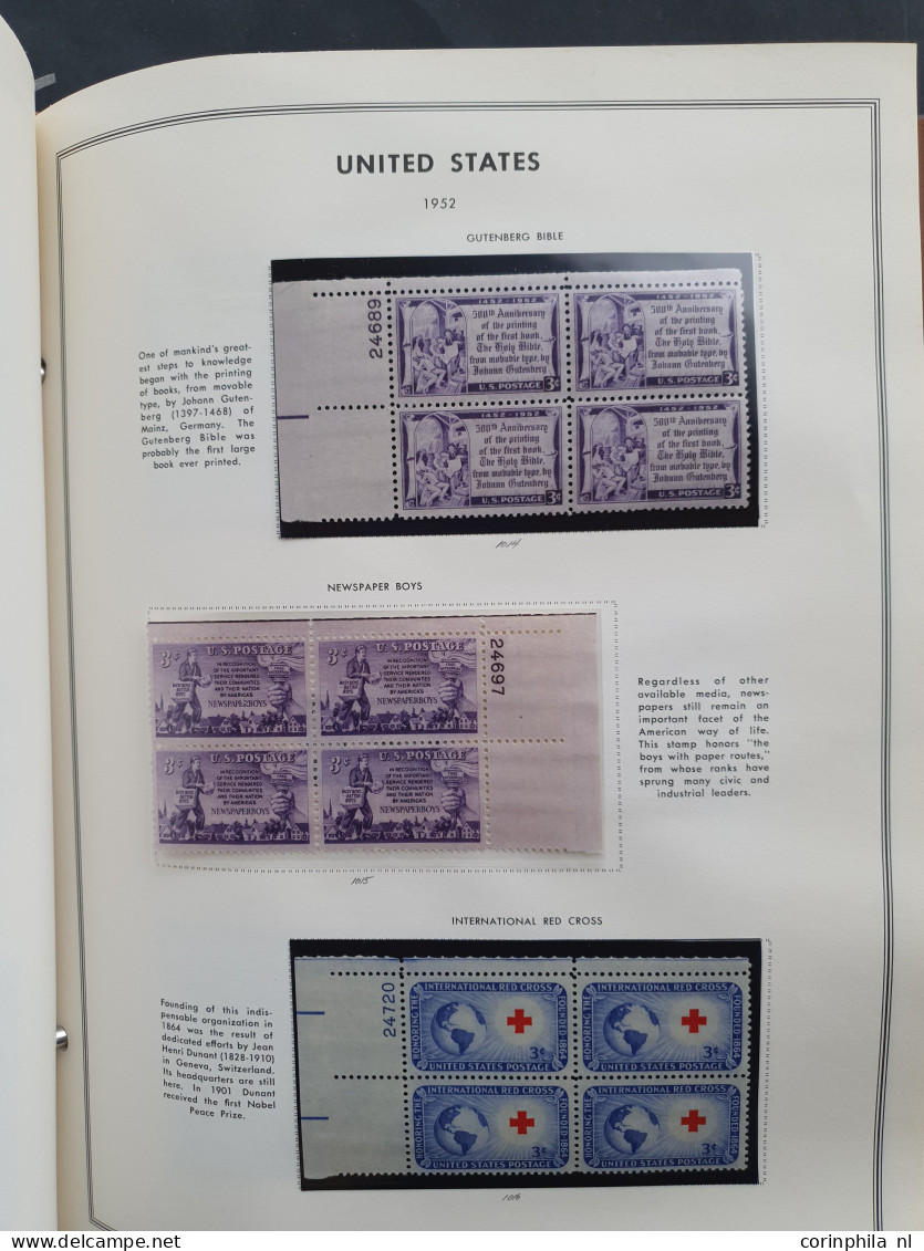 1919-1980, collection larger units mainly ** including plate blocks in 2 Harris albums