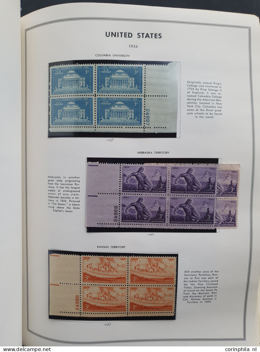 1919-1980, collection larger units mainly ** including plate blocks in 2 Harris albums