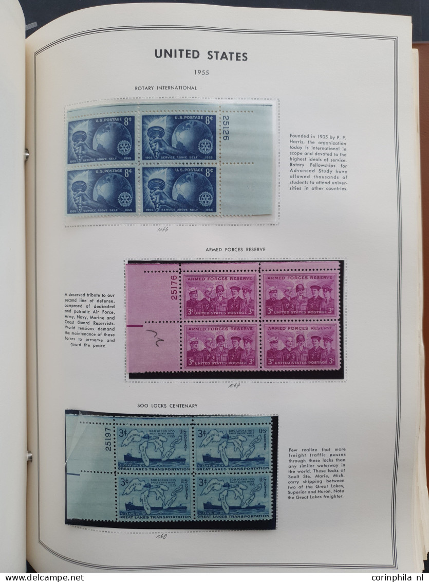 1919-1980, collection larger units mainly ** including plate blocks in 2 Harris albums