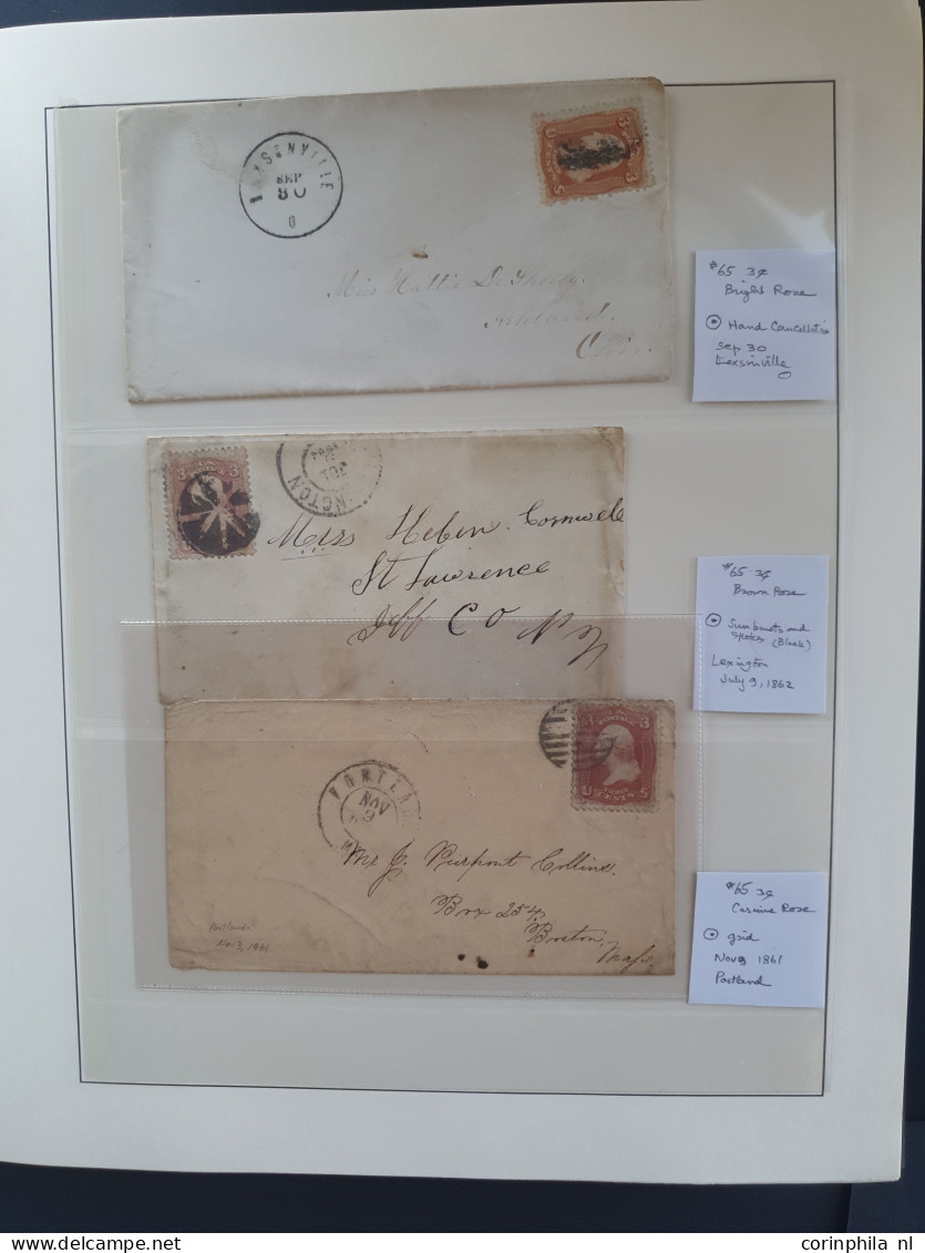Cover 1850-1920 ca. about 140 covers/postal stationery including stampless in ring binder