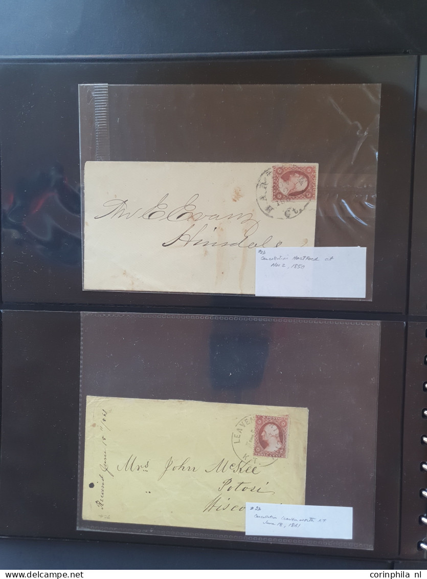 Cover 1850-1920 ca. about 140 covers/postal stationery including stampless in ring binder