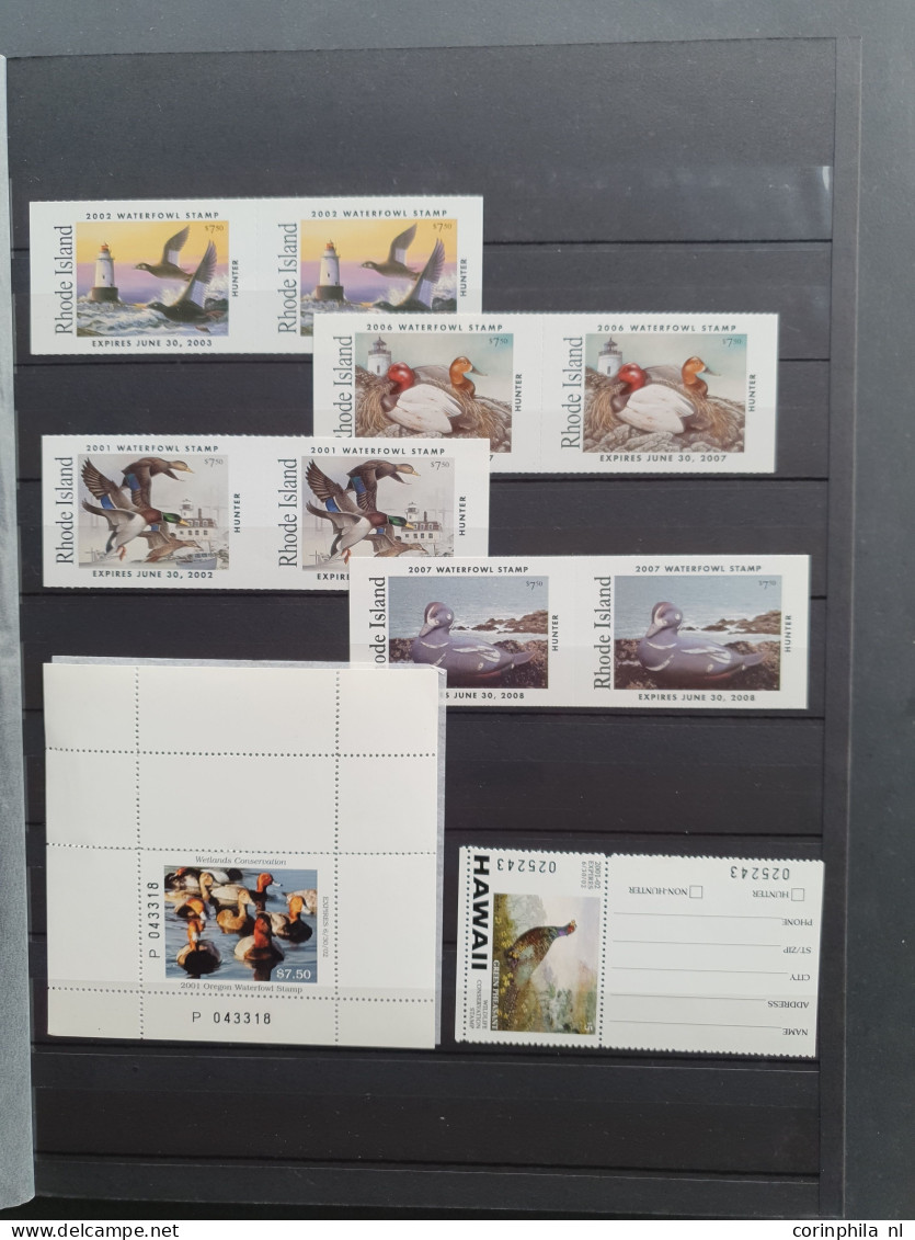 1934/2007 Onwards Duckstamps Collection With About Approx. 200 Stamps Used, (*) And Some */** And Approx. 60 Migratory B - Sonstige & Ohne Zuordnung