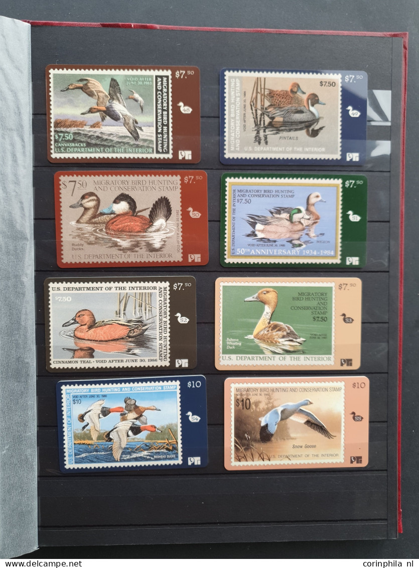 1934/2007 onwards Duckstamps collection with about approx. 200 stamps used, (*) and some */** and approx. 60 Migratory B