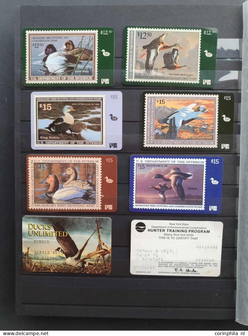 1934/2007 onwards Duckstamps collection with about approx. 200 stamps used, (*) and some */** and approx. 60 Migratory B