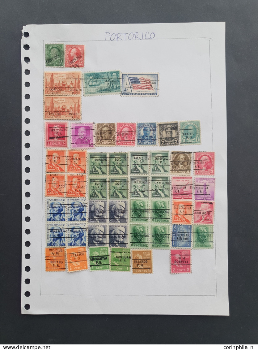 1922c. onwards Possessions collection precancels from Canal zone, Caronline Islands, Guam, Porto Rico, Samoa and Double 