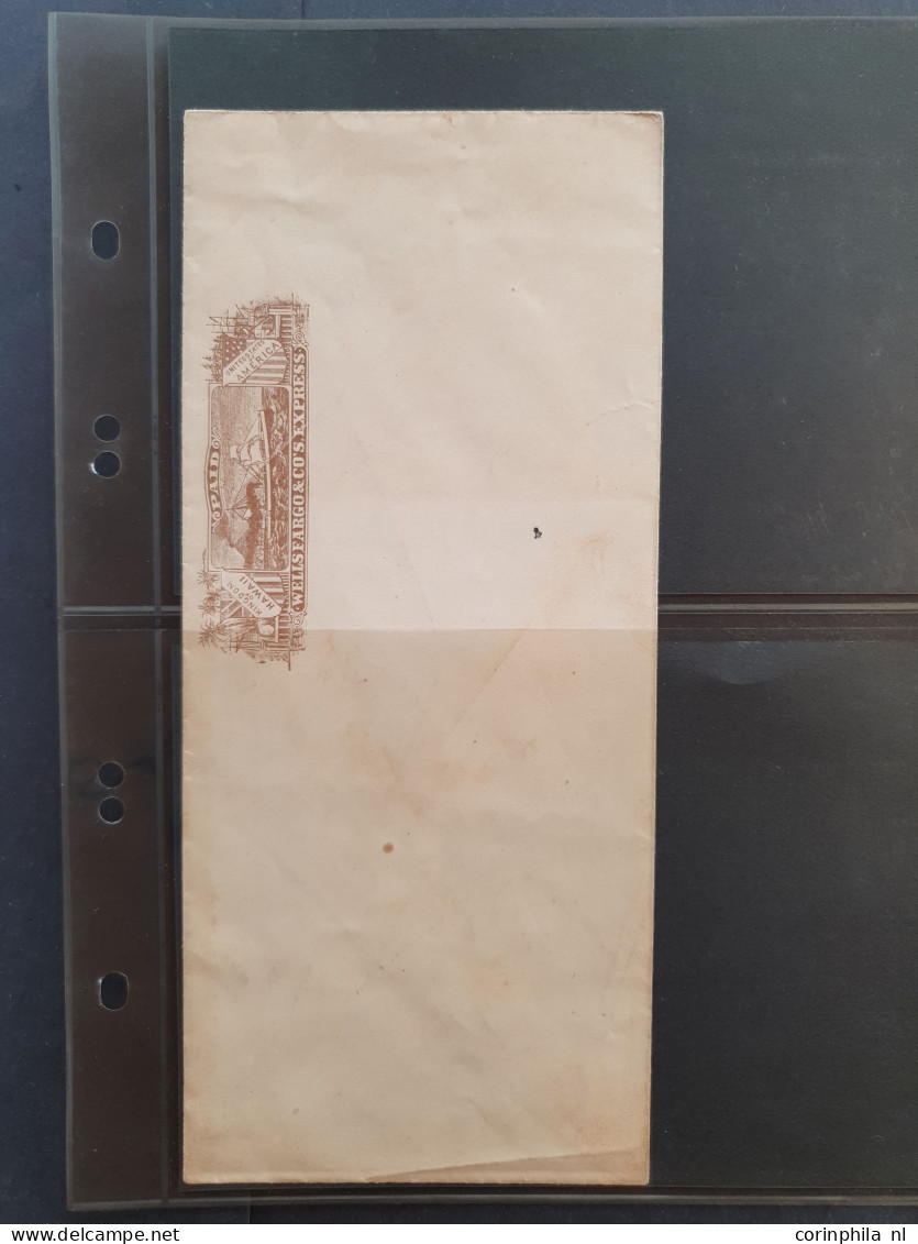 Cover 1884 onwards, postal stationery envelopes and postal cards used and unused with some duplicates including better i