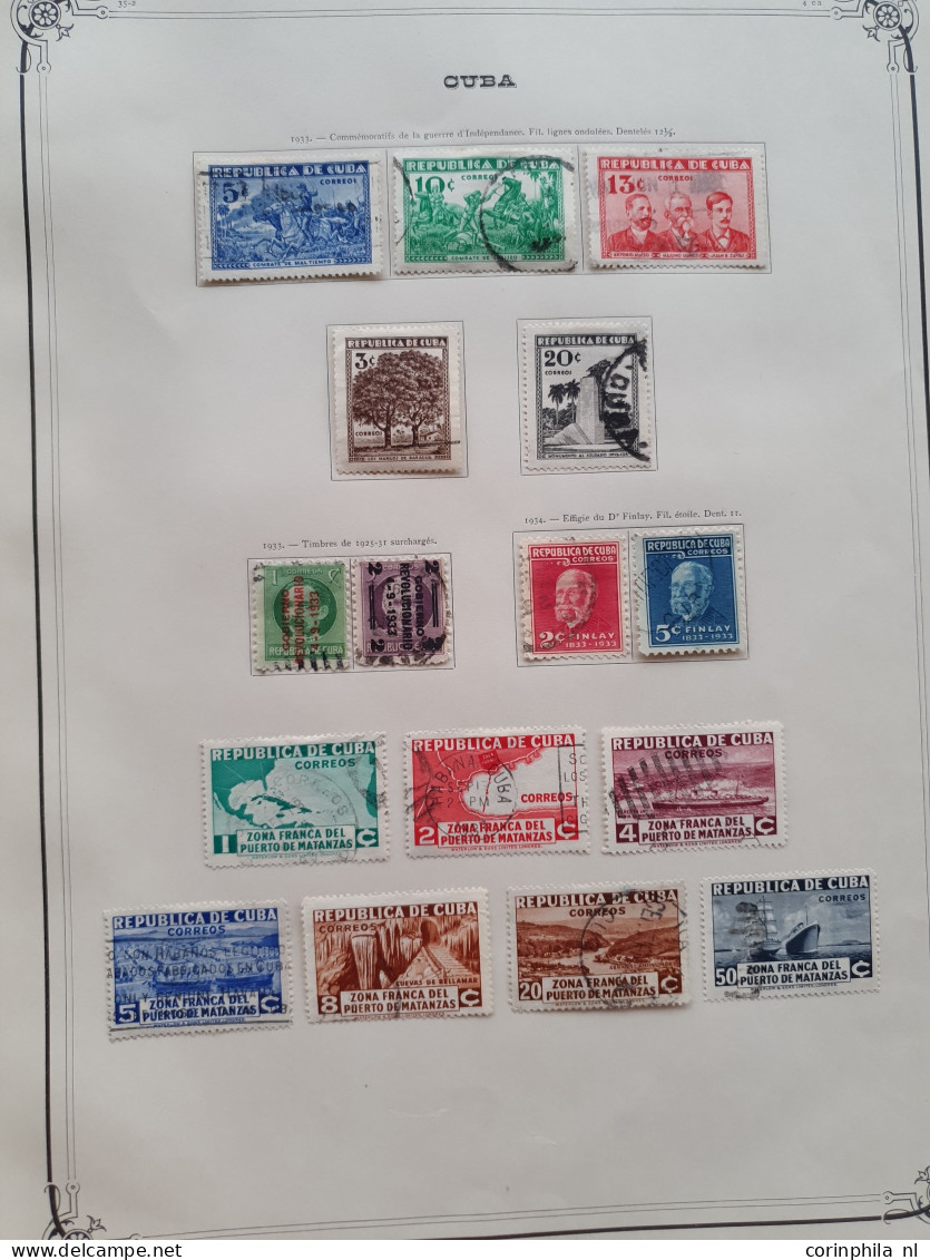 1873-1956, collections Cuba and Nicaragua in Yvert album