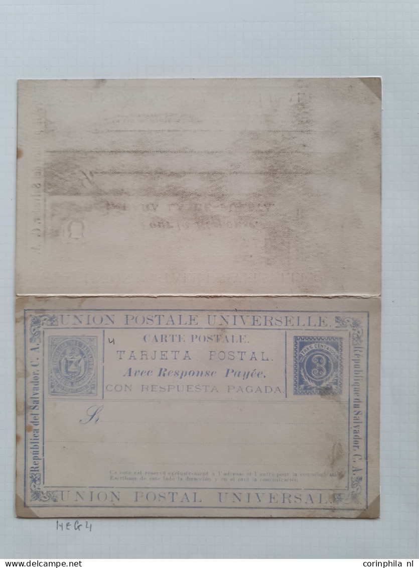 Cover 1882/1905, Collection Postal Cards And Postal Stationary (approx. 60) Including Many Better Items Including Foreig - El Salvador