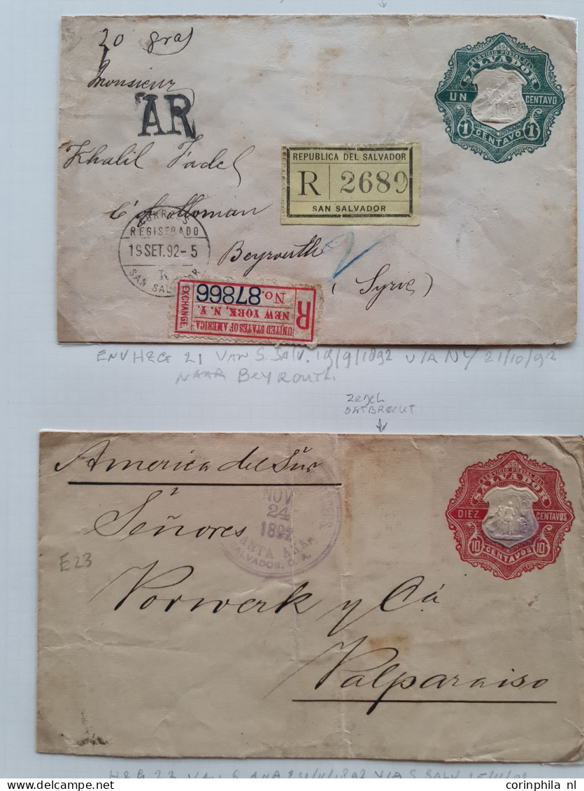 Cover 1882/1905, collection postal cards and postal stationary (approx. 60) including many better items including foreig