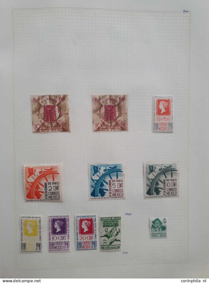 1856-1956, collection used and * with better stamps and sets in binder