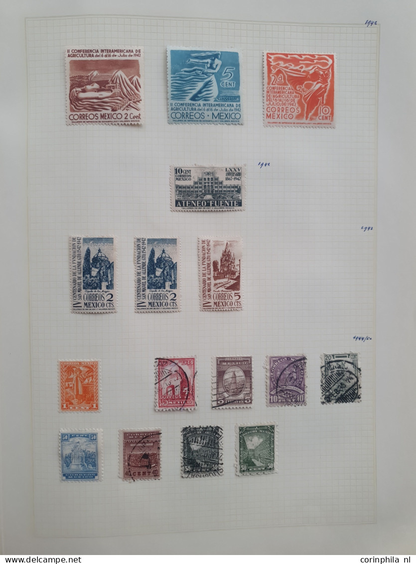 1856-1956, collection used and * with better stamps and sets in binder