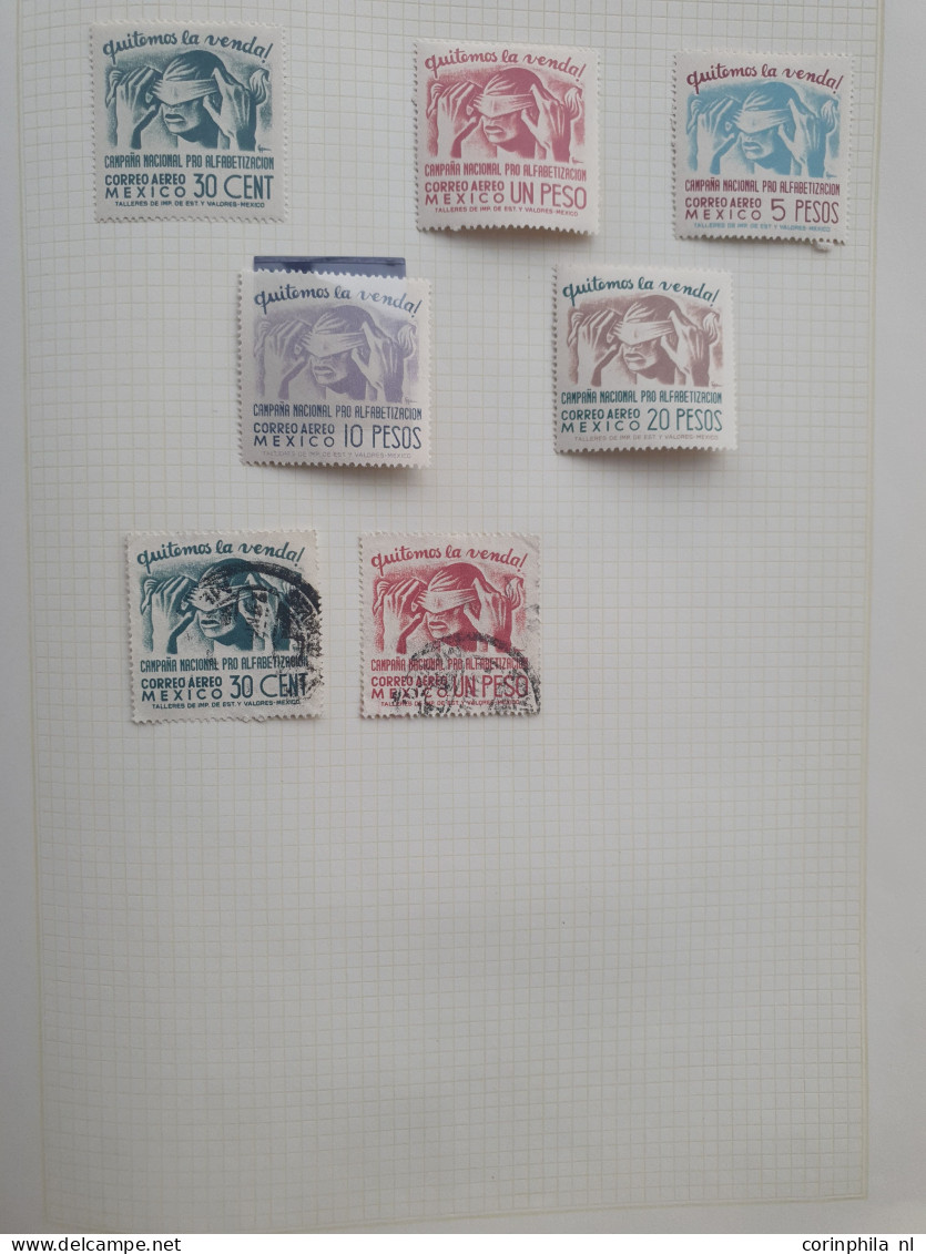 1856-1956, collection used and * with better stamps and sets in binder