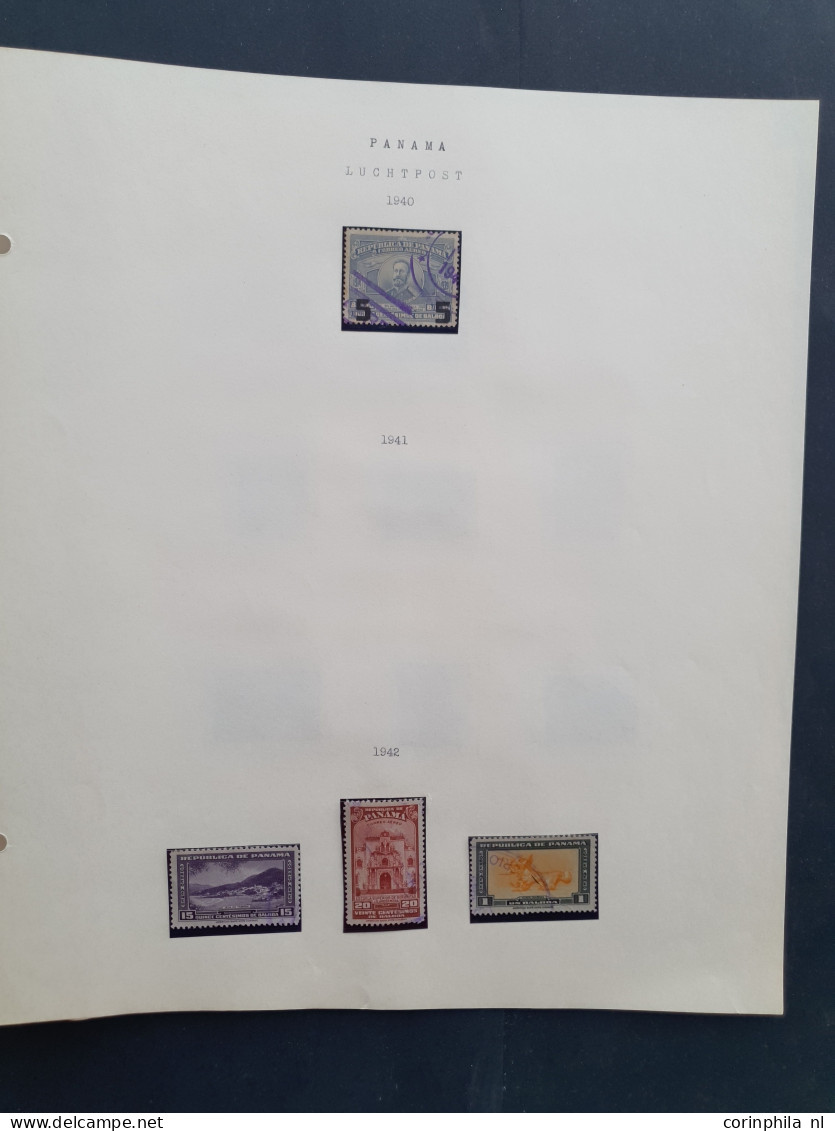 1878-1960, collection used and */** including Canal Zone on album leaves in folder