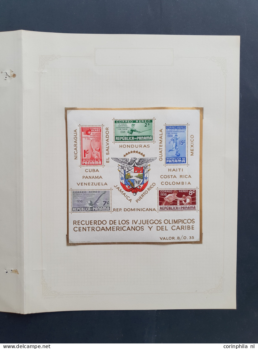 1878-1960, collection used and */** including Canal Zone on album leaves in folder