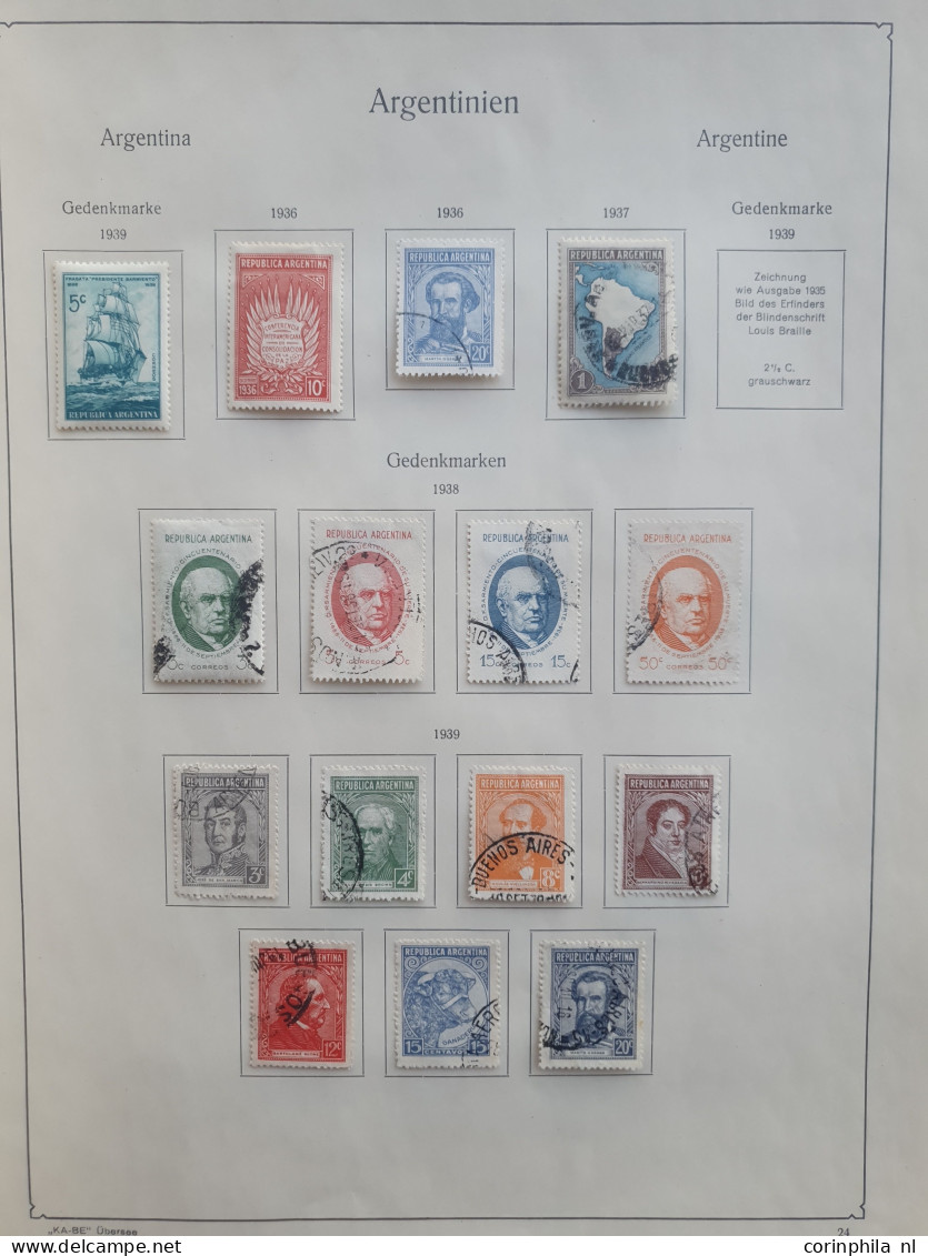 1858-1958, collection used and */** with many better stamps and sets in KaBe album