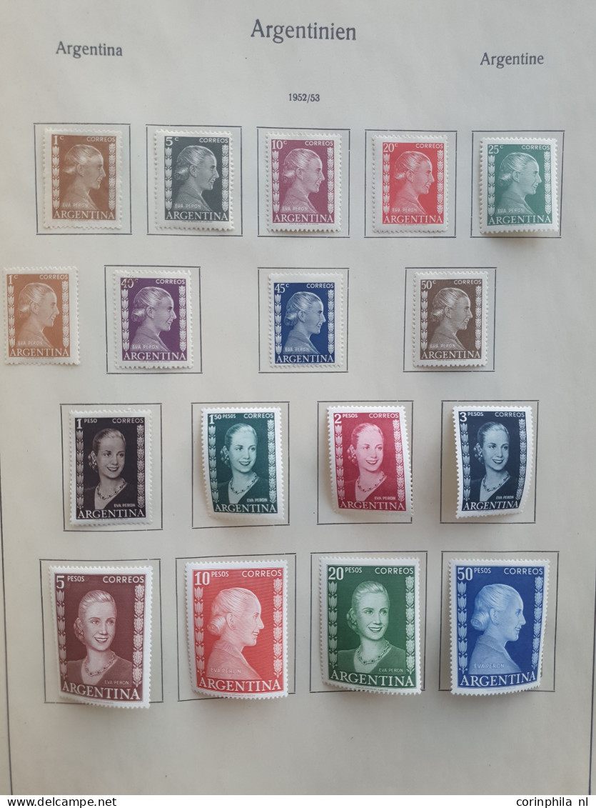 1858-1958, collection used and */** with many better stamps and sets in KaBe album