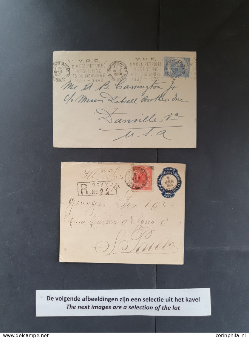 Cover 1872c. Onwards Collection Postal History (approx 200 Items) Including (registered) Airmail Covers, Postal Stationa - Other & Unclassified