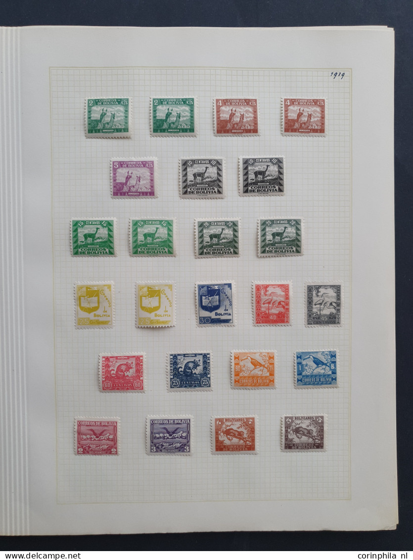 1867-1957, collection used and * with better Airmail sets on album leaves in folder