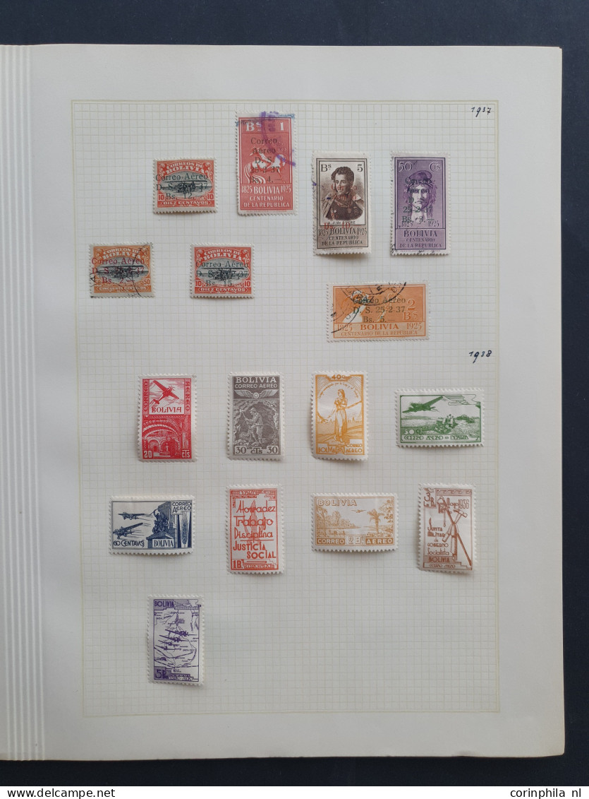 1867-1957, collection used and * with better Airmail sets on album leaves in folder