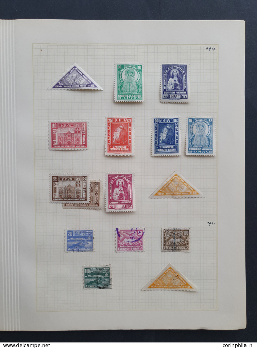 1867-1957, collection used and * with better Airmail sets on album leaves in folder