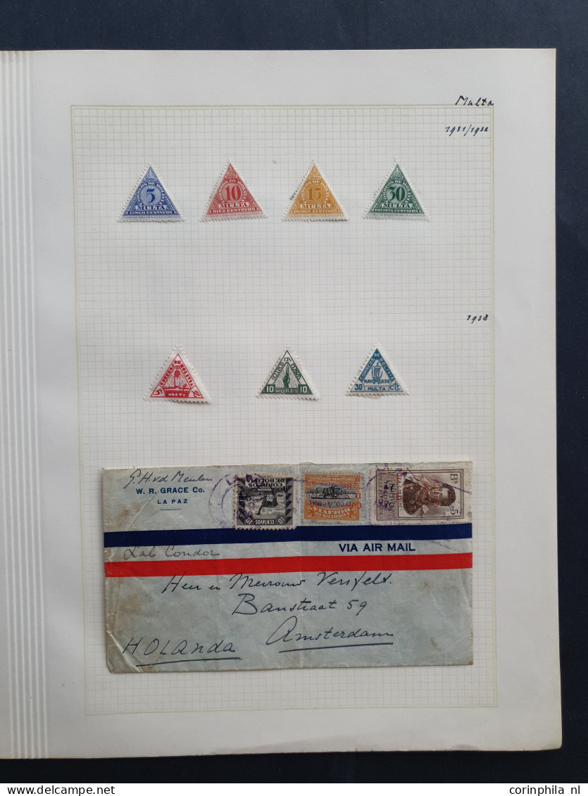 1867-1957, collection used and * with better Airmail sets on album leaves in folder