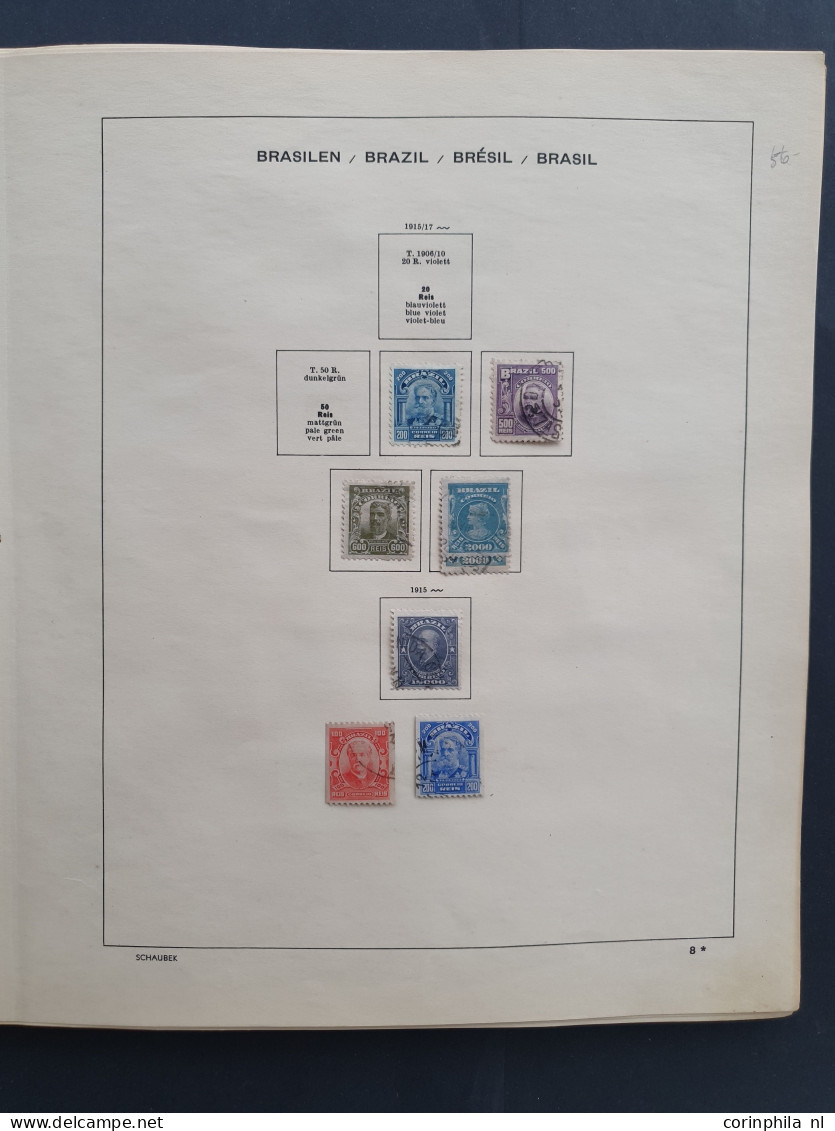 1843-1956, collection used and */** with better material and Varig on album leaves in folder