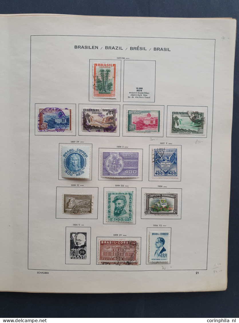 1843-1956, collection used and */** with better material and Varig on album leaves in folder