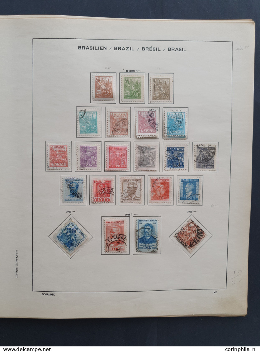 1843-1956, collection used and */** with better material and Varig on album leaves in folder