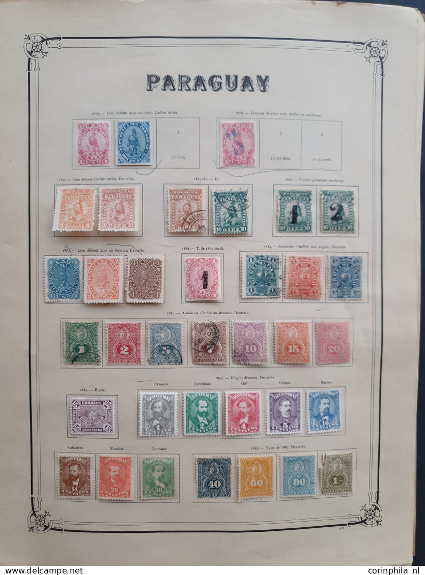 1870-1957, Collection Mainly * With Better Airmail Stamps On Yvert Album Leaves In Folder - Paraguay