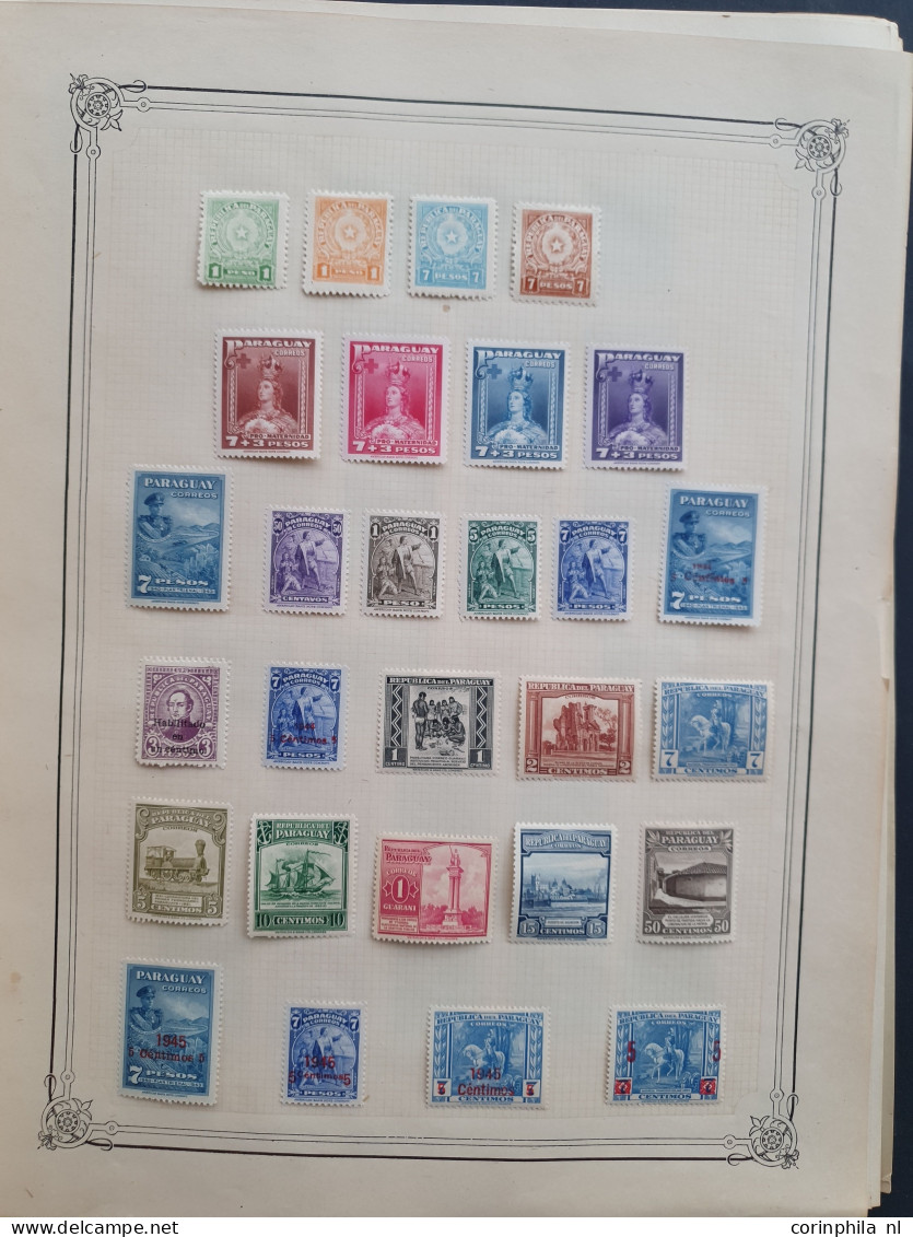 1870-1957, collection mainly * with better Airmail stamps on Yvert album leaves in folder