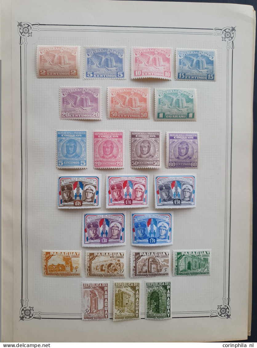 1870-1957, collection mainly * with better Airmail stamps on Yvert album leaves in folder