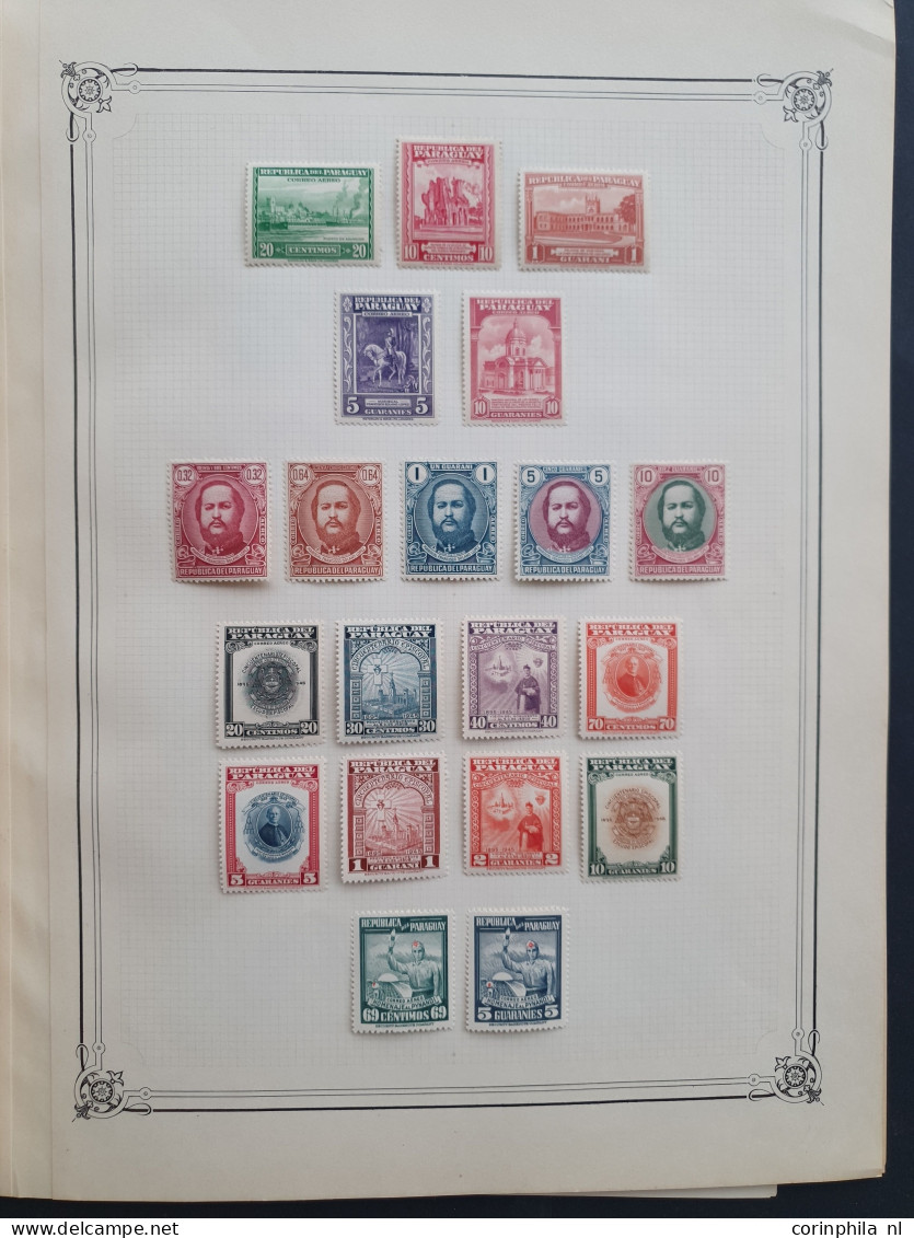 1870-1957, collection mainly * with better Airmail stamps on Yvert album leaves in folder