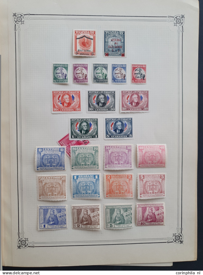 1870-1957, collection mainly * with better Airmail stamps on Yvert album leaves in folder