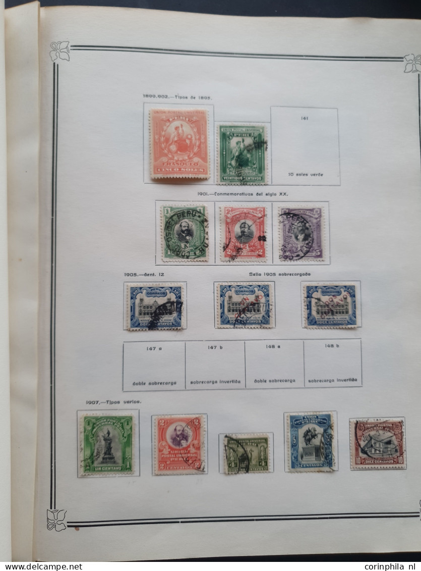 1858-1951, collection mainly used with many better stamps, varieties, Arequipa, Local Post, Chilean Occupation etc. in I