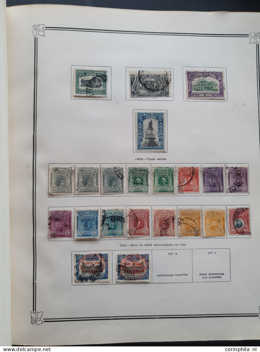 1858-1951, collection mainly used with many better stamps, varieties, Arequipa, Local Post, Chilean Occupation etc. in I