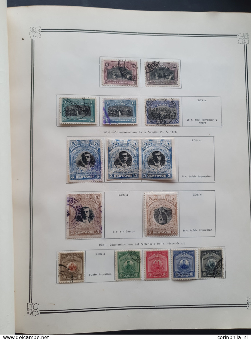 1858-1951, collection mainly used with many better stamps, varieties, Arequipa, Local Post, Chilean Occupation etc. in I