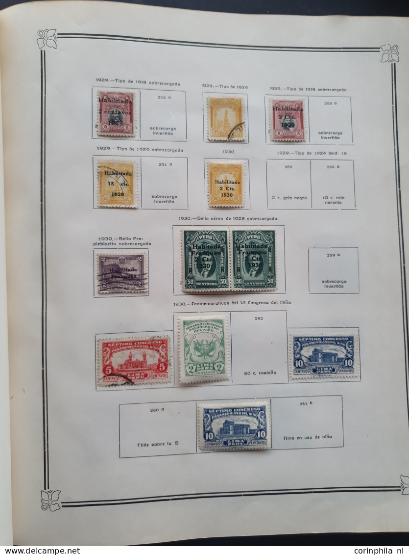 1858-1951, collection mainly used with many better stamps, varieties, Arequipa, Local Post, Chilean Occupation etc. in I