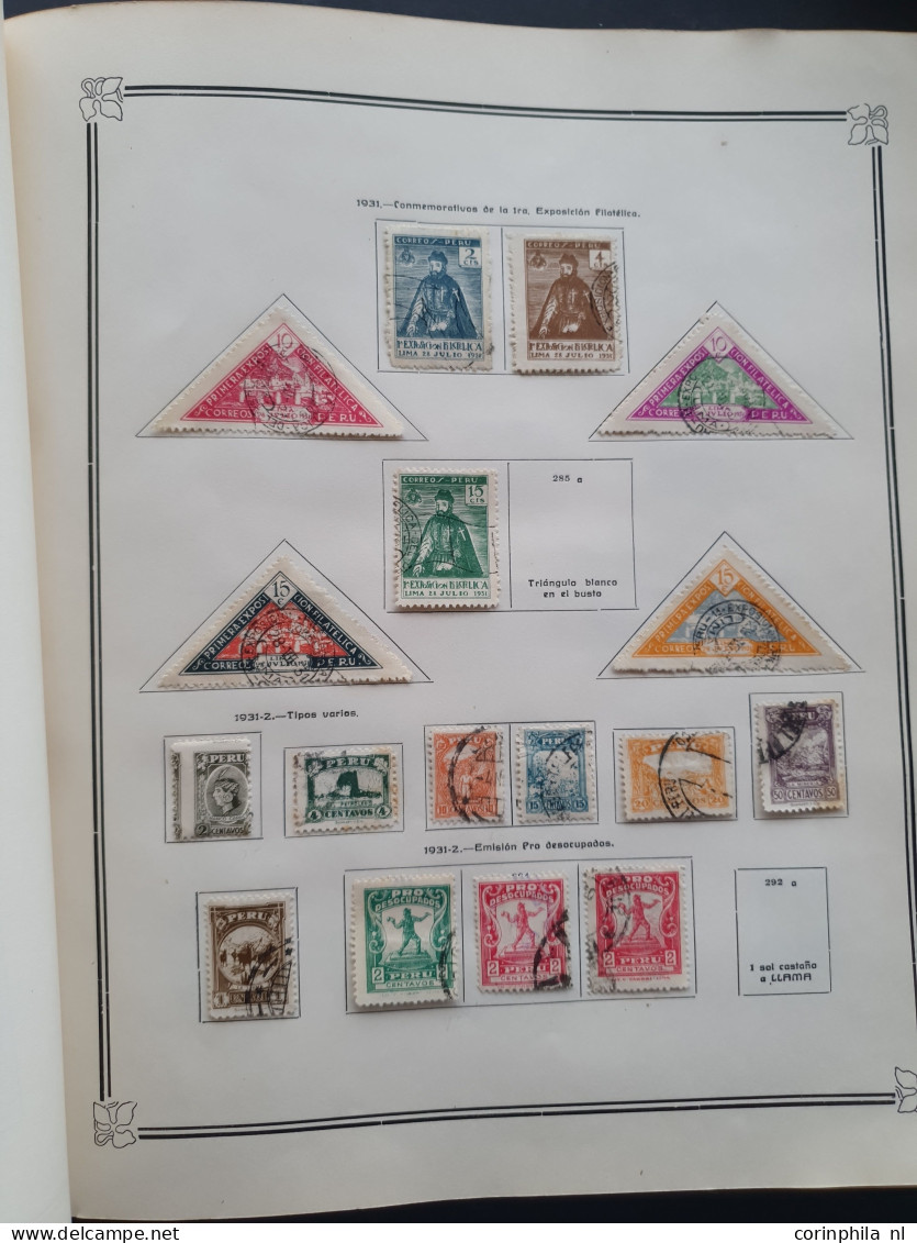 1858-1951, collection mainly used with many better stamps, varieties, Arequipa, Local Post, Chilean Occupation etc. in I