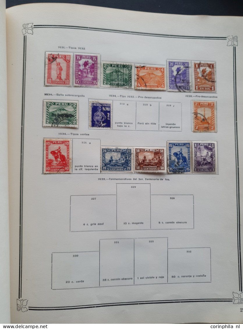 1858-1951, collection mainly used with many better stamps, varieties, Arequipa, Local Post, Chilean Occupation etc. in I