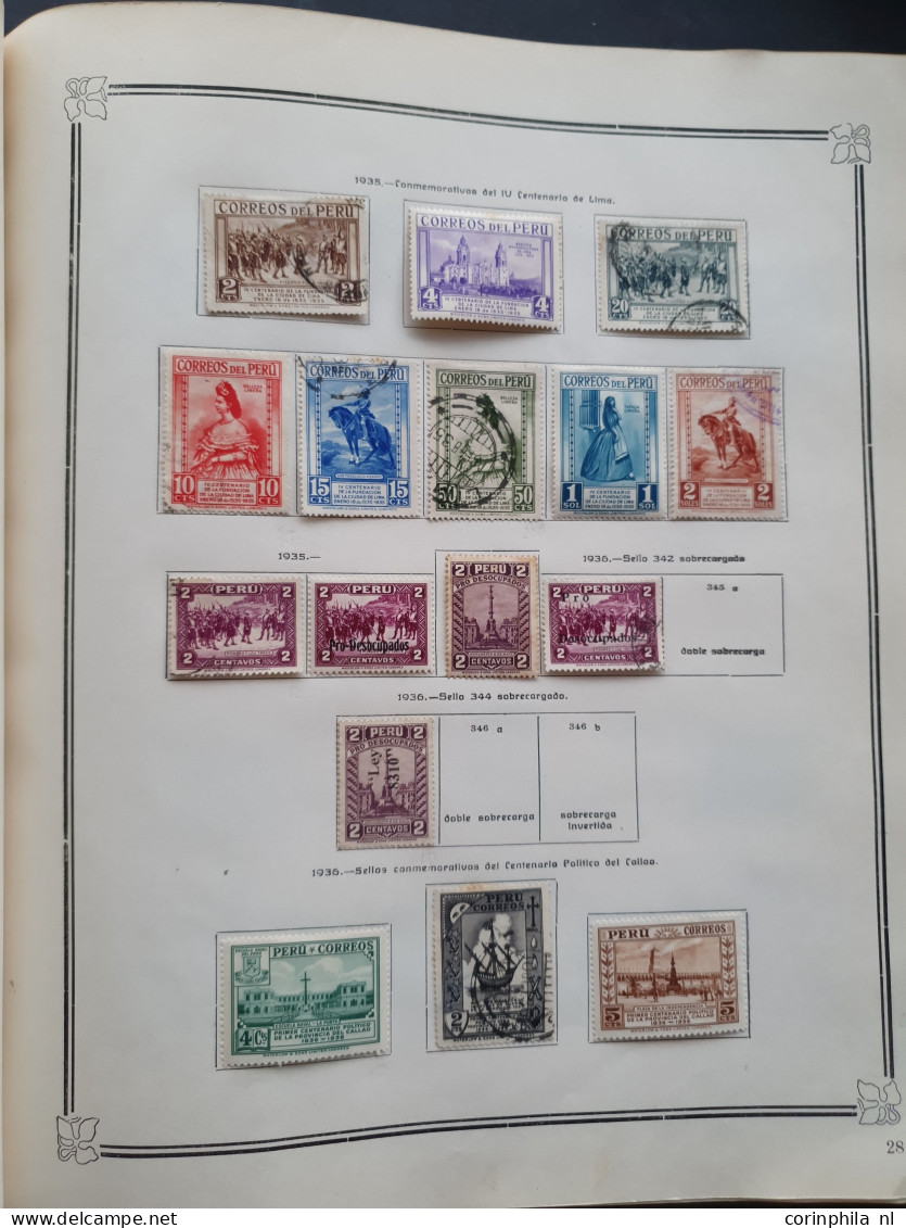 1858-1951, collection mainly used with many better stamps, varieties, Arequipa, Local Post, Chilean Occupation etc. in I