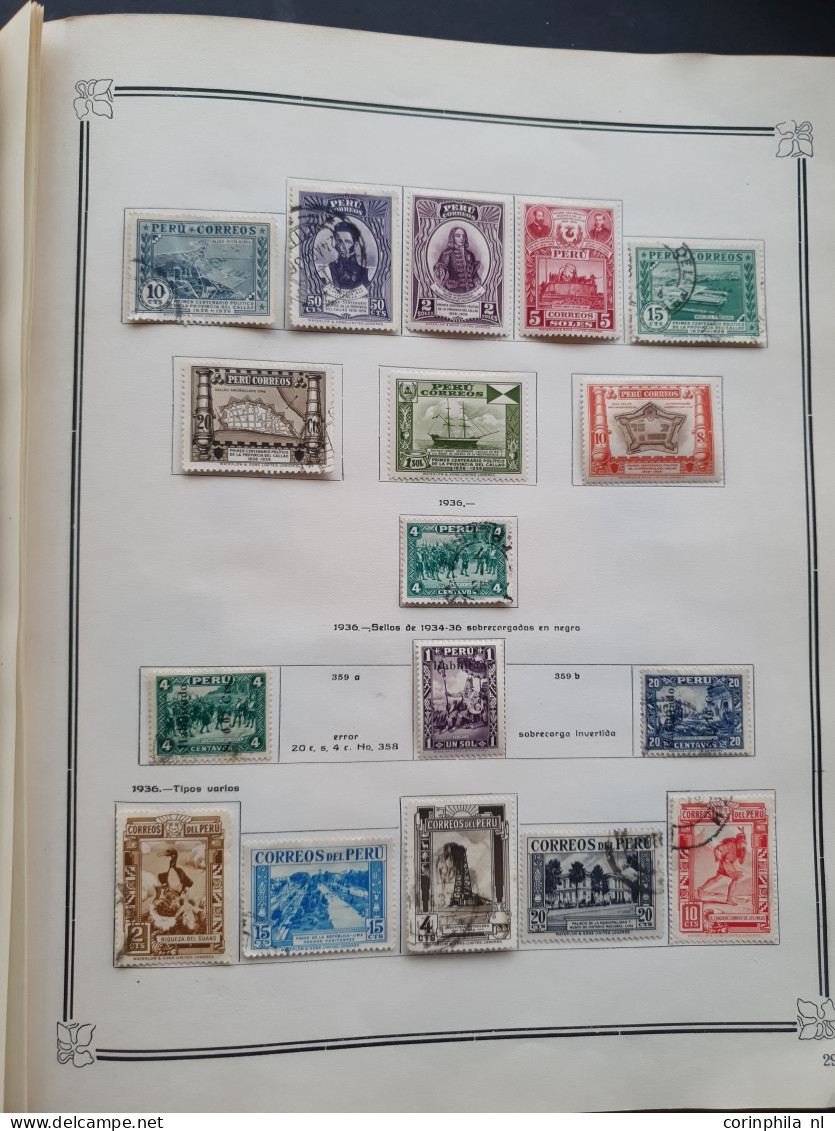 1858-1951, collection mainly used with many better stamps, varieties, Arequipa, Local Post, Chilean Occupation etc. in I