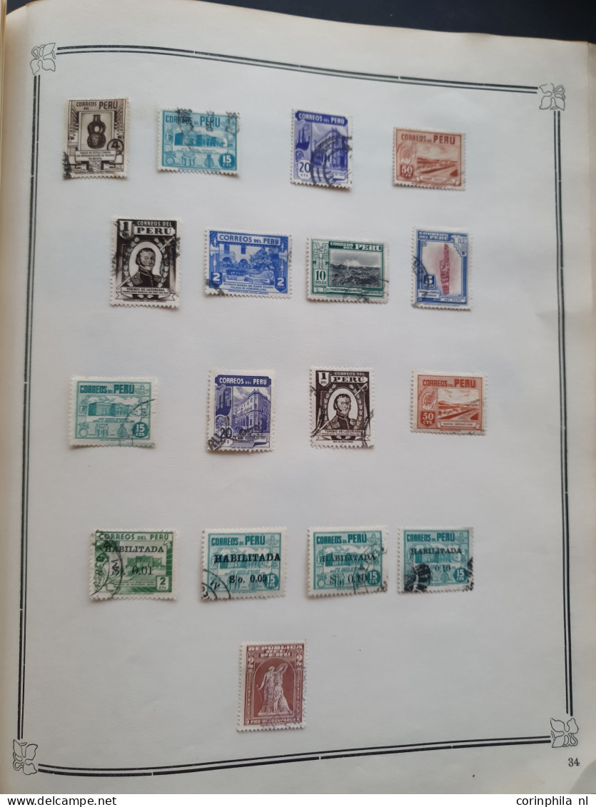 1858-1951, collection mainly used with many better stamps, varieties, Arequipa, Local Post, Chilean Occupation etc. in I