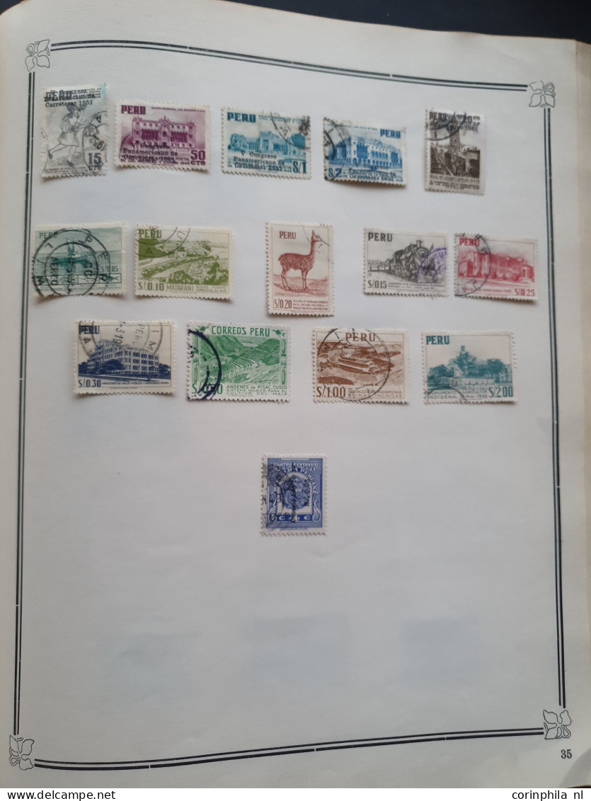 1858-1951, collection mainly used with many better stamps, varieties, Arequipa, Local Post, Chilean Occupation etc. in I