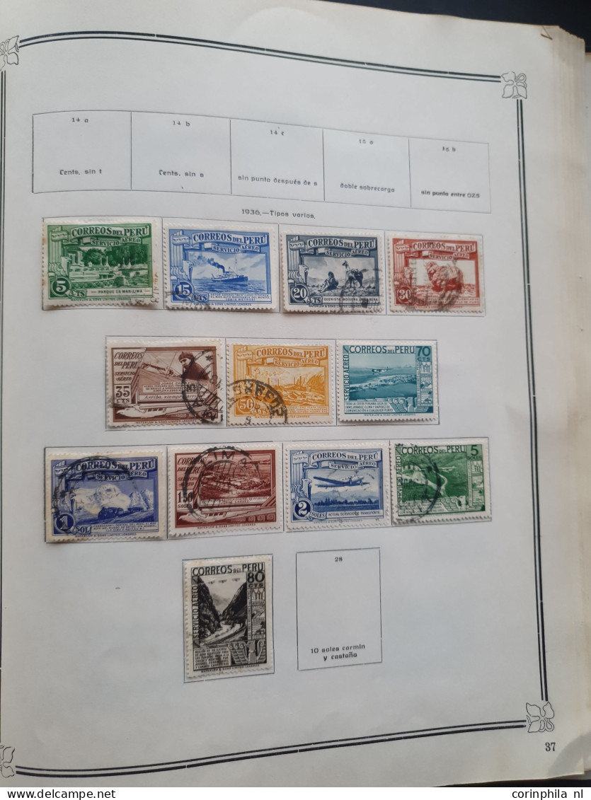 1858-1951, collection mainly used with many better stamps, varieties, Arequipa, Local Post, Chilean Occupation etc. in I