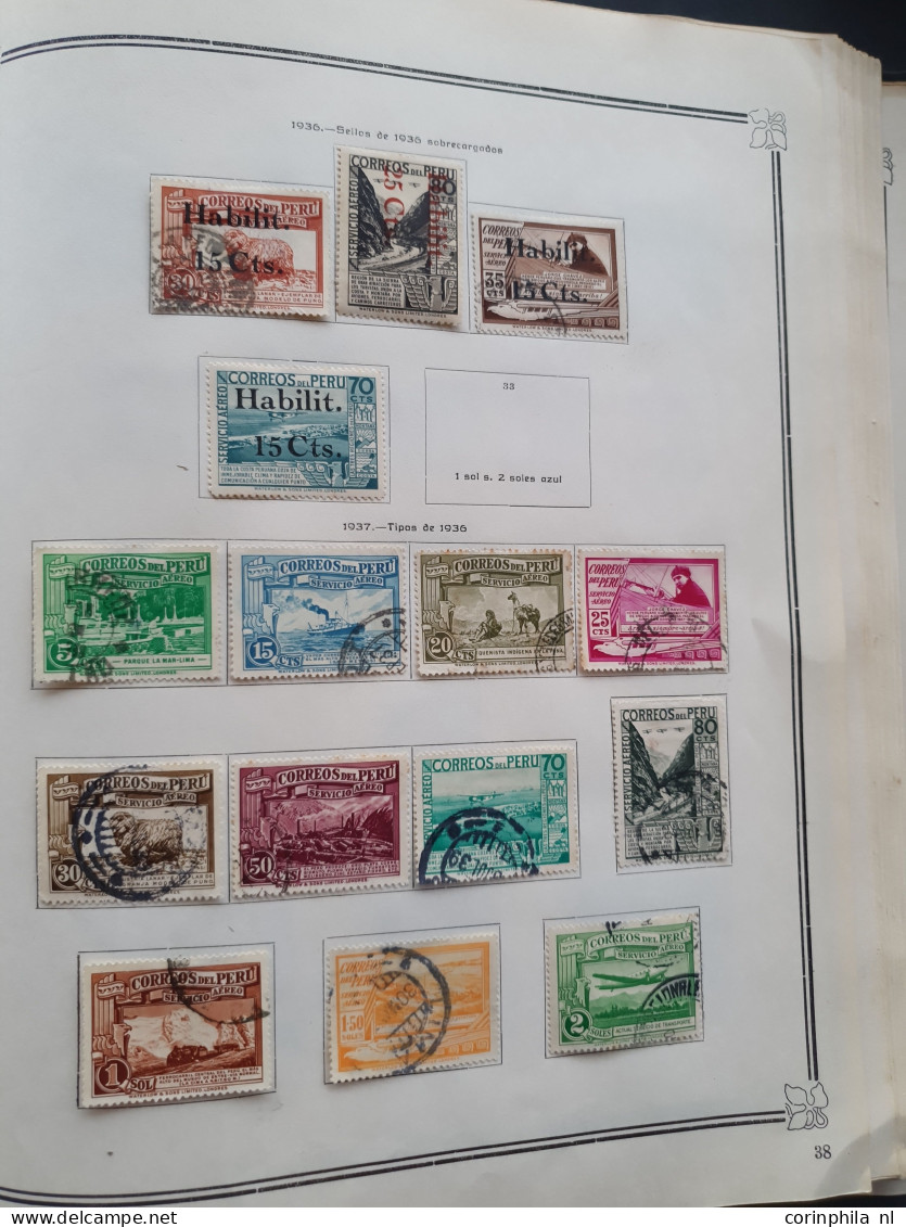 1858-1951, collection mainly used with many better stamps, varieties, Arequipa, Local Post, Chilean Occupation etc. in I