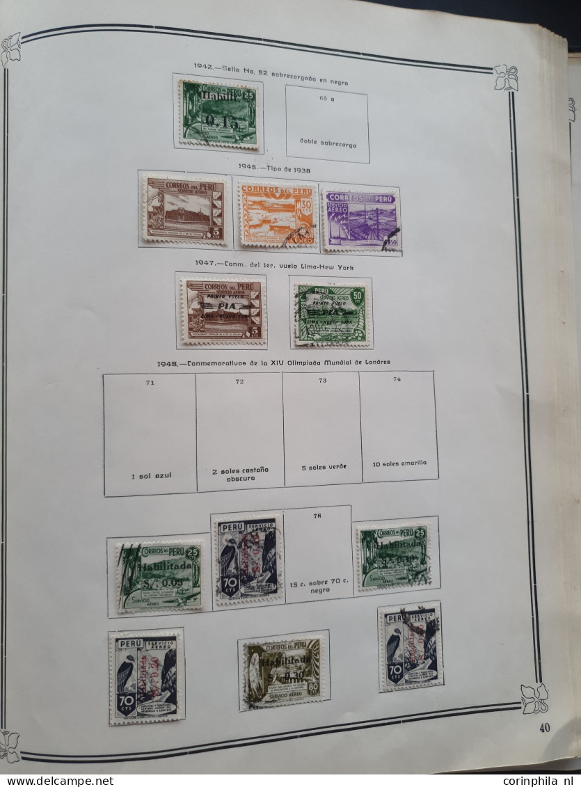 1858-1951, collection mainly used with many better stamps, varieties, Arequipa, Local Post, Chilean Occupation etc. in I