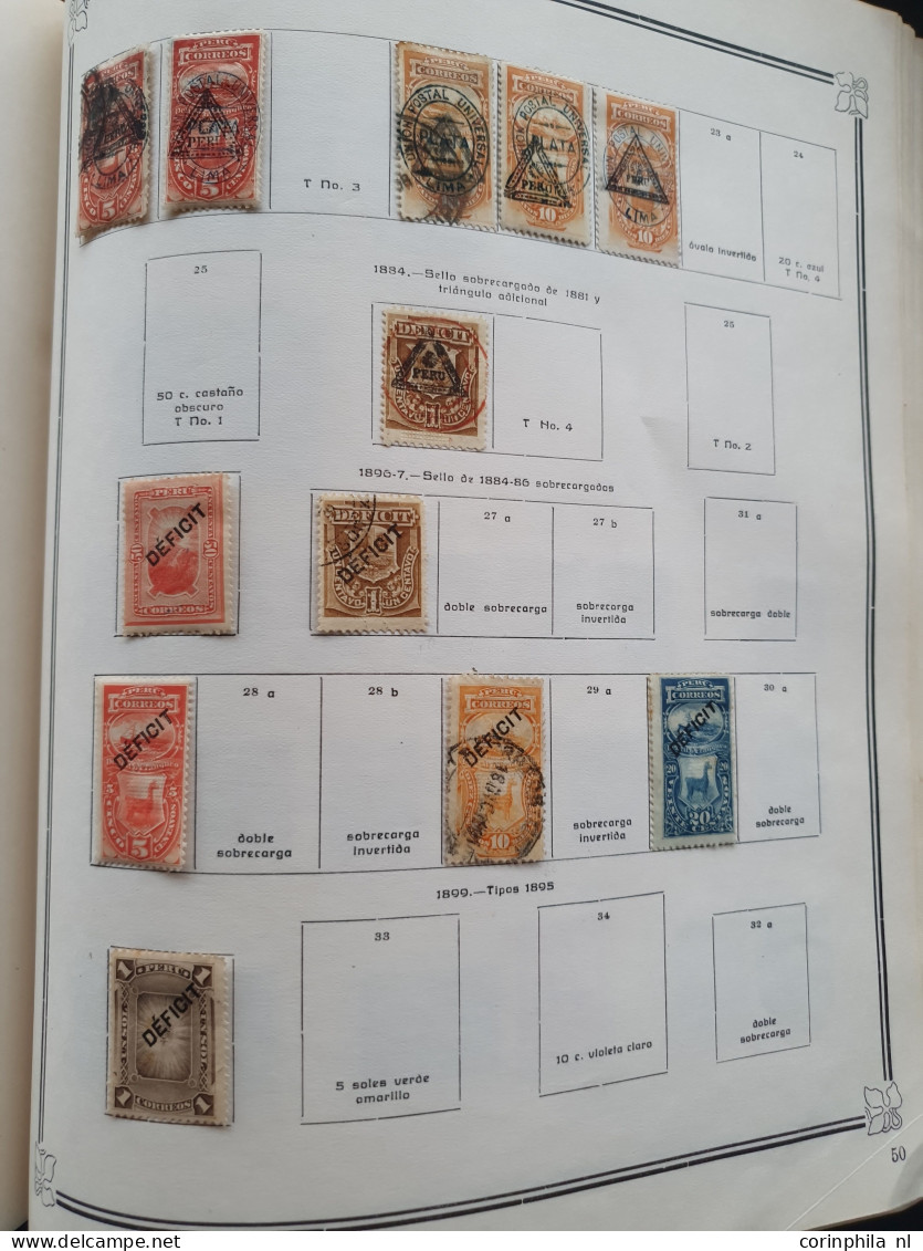 1858-1951, collection mainly used with many better stamps, varieties, Arequipa, Local Post, Chilean Occupation etc. in I