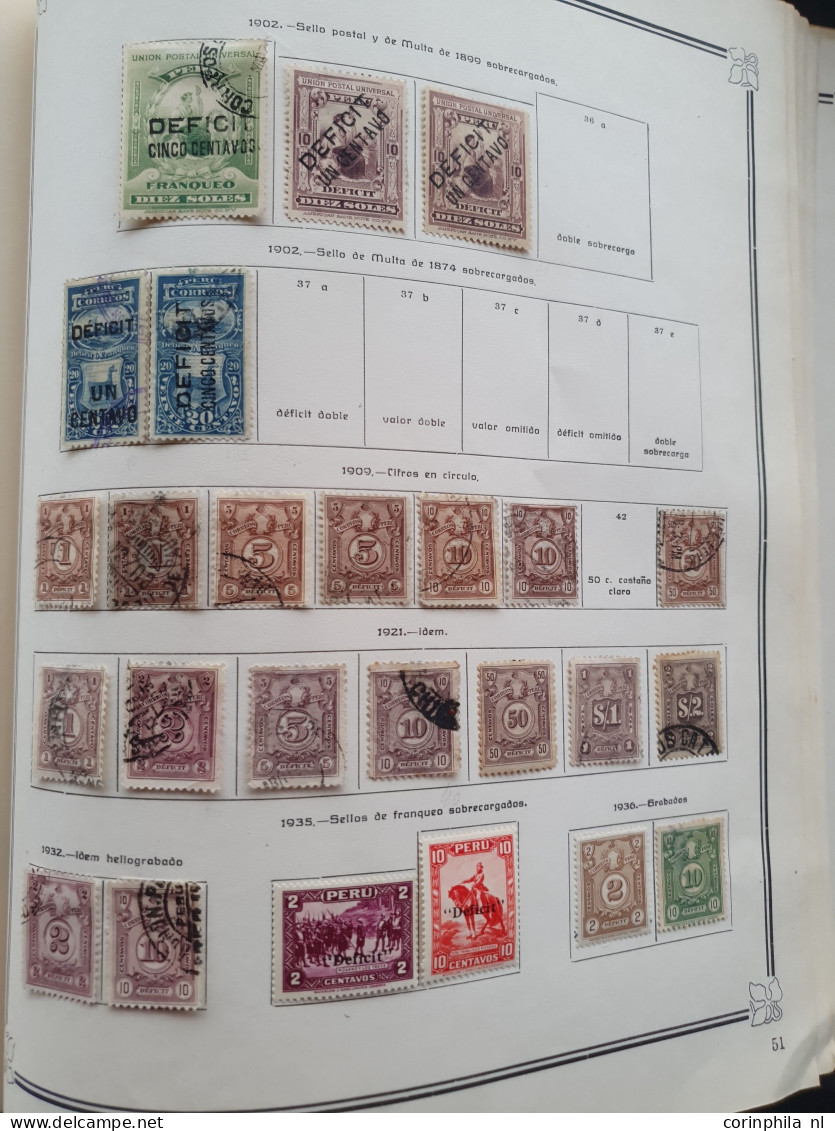 1858-1951, collection mainly used with many better stamps, varieties, Arequipa, Local Post, Chilean Occupation etc. in I