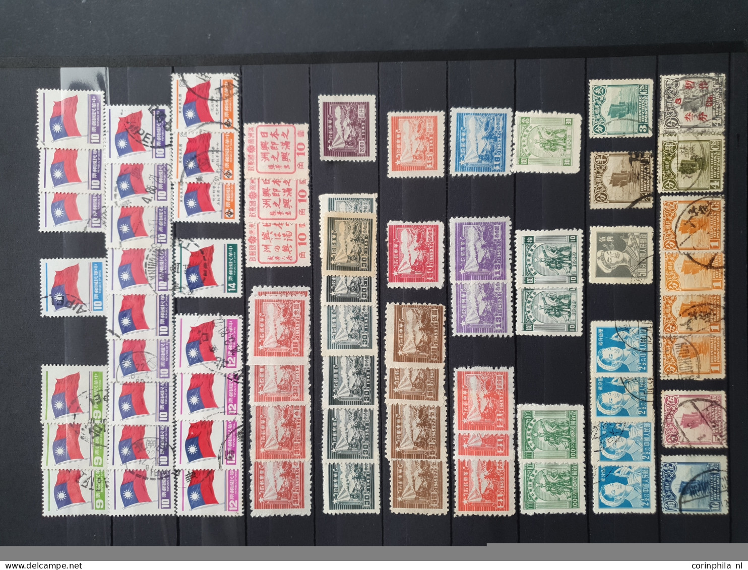 1928c. onwards stock including China, Hong Kong and Thailand used and (*)/** in 2 stockbooks