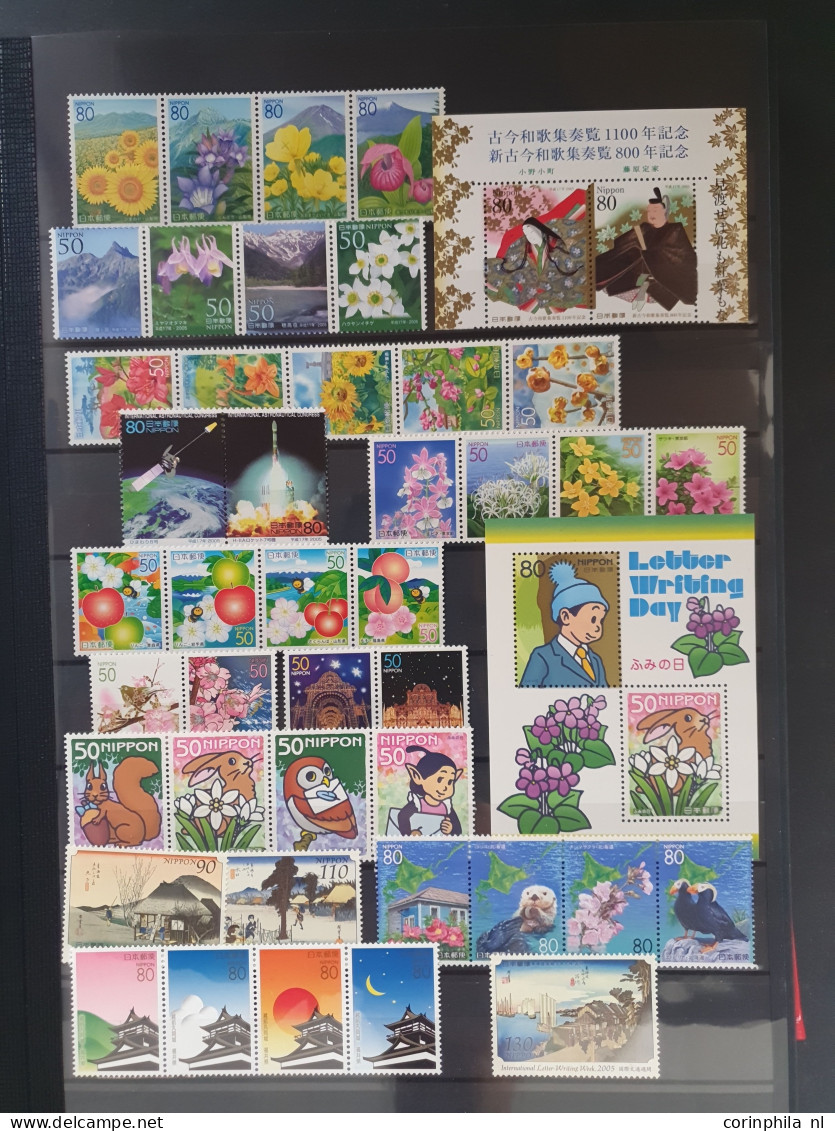 2002/2010 collection mostly ** with many miniature sheets, high face value! in stockbook